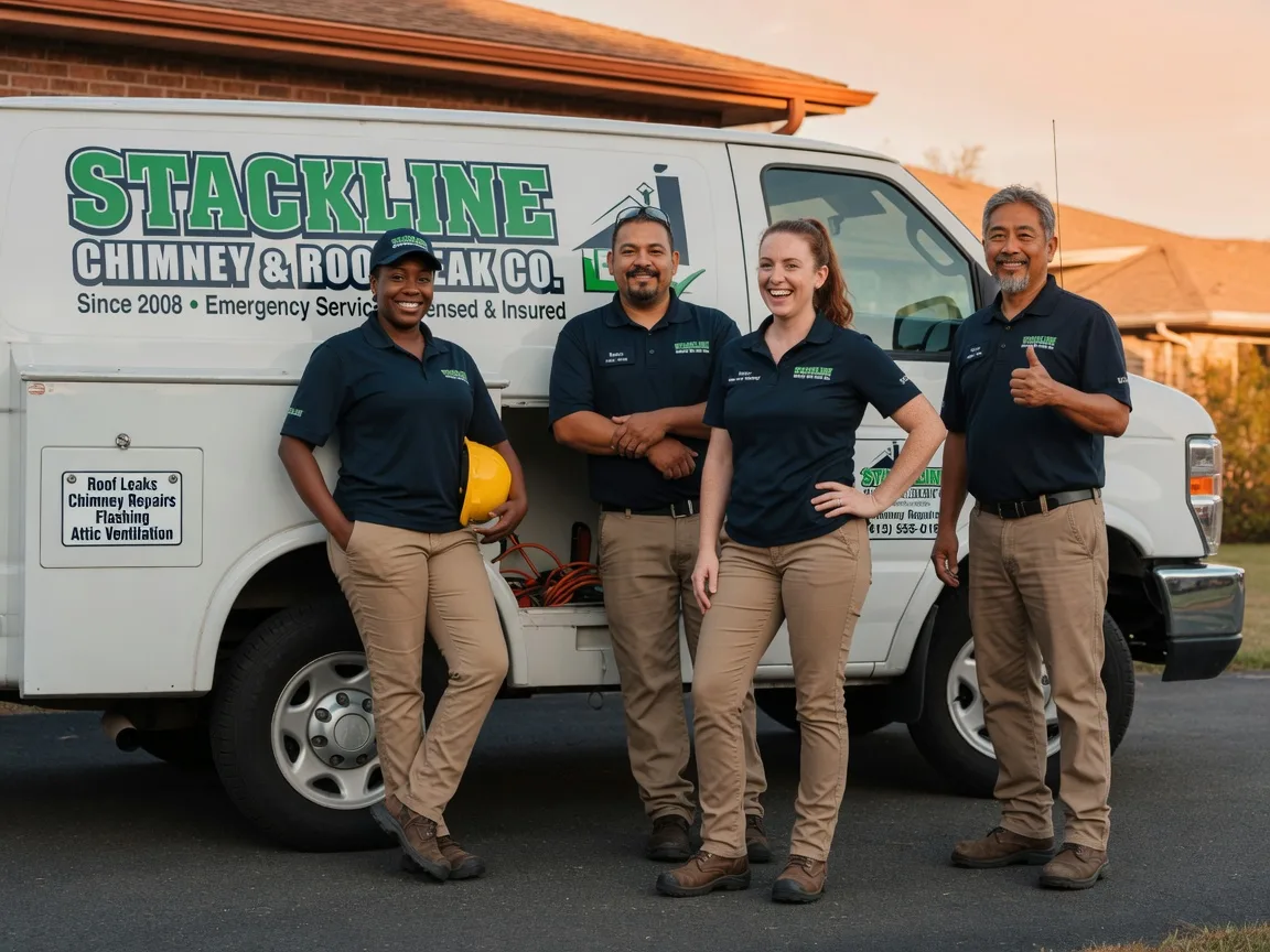 Chimney flashing repair company in Willis, TX
